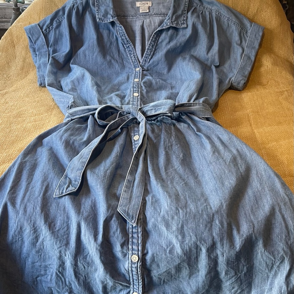 J. Crew Light Blue Denim Dress